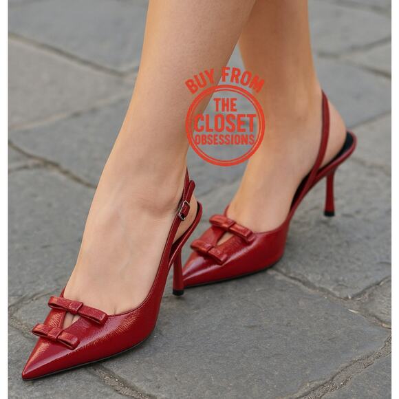 ZARA Faux Patent Leather Heels NWT - Picture 2 of 16